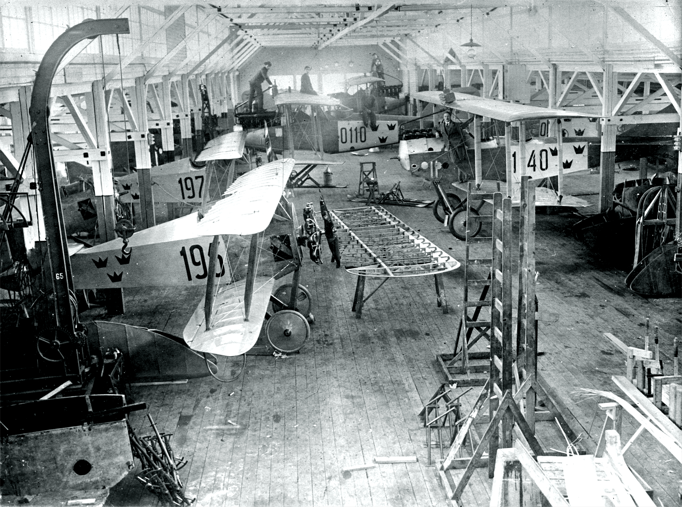 Verkstadshallen Malmen 1922, Tummelisa, Flygkompaniets verkstäder.